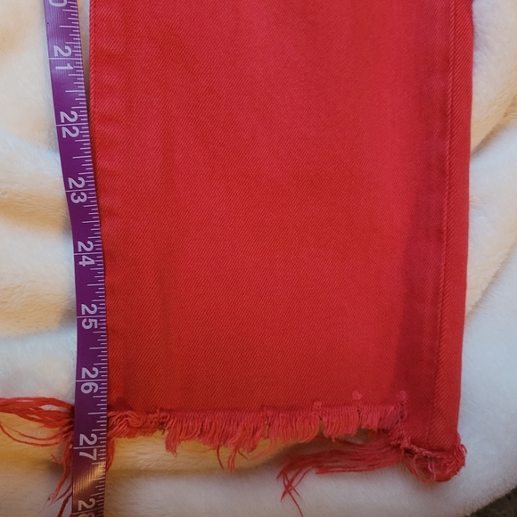 Red Hudson Midrise Straight Crop with hem - Picture 9 of 11